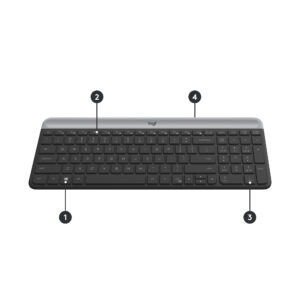Logitech 920-009192 tastiera Mouse incluso Universale RF Wireless QWERTZ Svizzere Grafite immagine gallery 6 Logitech 920-009192 tastiera Mouse incluso Universale RF Wireless QWERTZ Svizzere Grafite