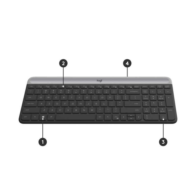 Logitech 920-009192 tastiera Mouse incluso Universale RF Wireless QWERTZ Svizzere Grafite immagine gallery 6 Logitech 920-009192 tastiera Mouse incluso Universale RF Wireless QWERTZ Svizzere Grafite