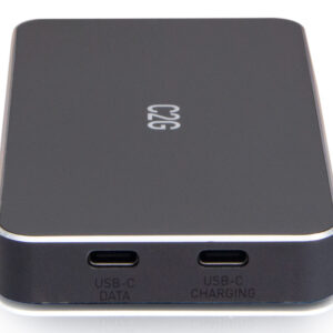C2G Docking station USB-C 7 in 1 con tecnologia MST a doppio display con HDMI, DisplayPort, Ethernet, USB e Power Delivery fino a 100 W - 4K 60 Hz