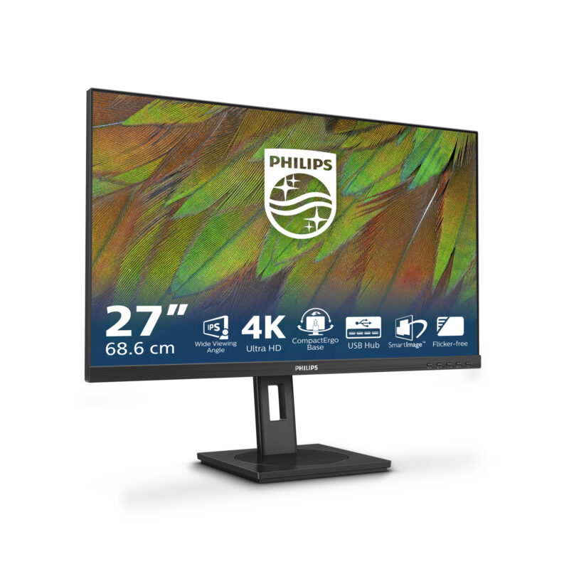 Philips 3000 series 27B1N3800/00 LED display 68,6 cm (27") 3840 x 2160 Pixel 4K Ultra HD LCD Nero immagine gallery 2 Philips 3000 series 27B1N3800/00 LED display 68,6 cm (27") 3840 x 2160 Pixel 4K Ultra HD LCD Nero