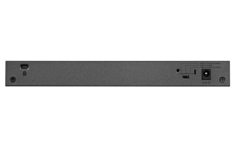 NETGEAR GS108LP Non gestito Gigabit Ethernet (10/100/1000) Supporto Power over Ethernet (PoE) 1U Nero, Grigio