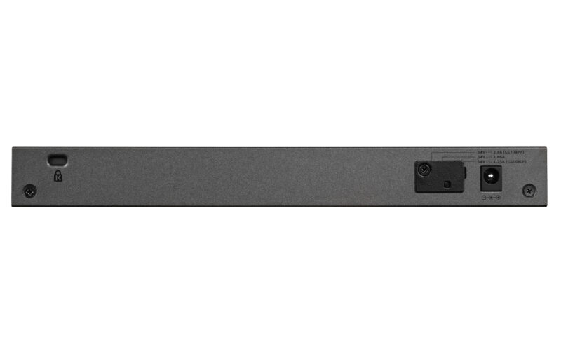 NETGEAR GS108LP Non gestito Gigabit Ethernet (10/100/1000) Supporto Power over Ethernet (PoE) 1U Nero, Grigio