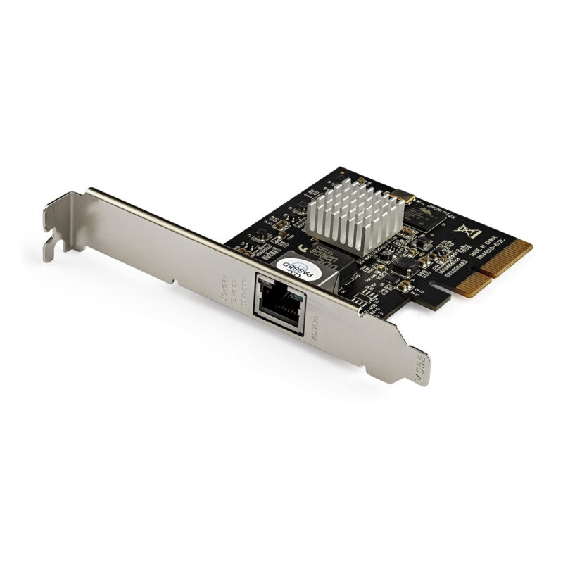StarTech.com Scheda di rete Ethernet PCIe 5G - Adattatore di rete PCI Express NBASE-T, 5GBASE-T e 2.5BASE-T - Scheda LAN NIC a 4 velocità 5GbE/2.5GbE/1GbE Multi Gigabit immagine principale StarTech.com Scheda di rete Ethernet PCIe 5G - Adattatore di rete PCI Express NBASE-T, 5GBASE-T e 2.5BASE-T - Scheda LAN NIC a 4 velocità 5GbE/2.5GbE/1GbE Multi Gigabit