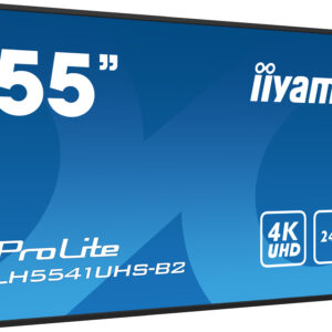 iiyama LH5541UHS-B2 visualizzatore di messaggi Design chiosco 138,7 cm (54.6") LCD 500 cd/m² 4K Ultra HD Nero Processore integrato 18/7