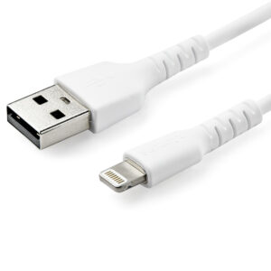 StarTech.com Cavo da USB-A a Lightening da 2m di colore bianco - Robusto e resistente cavo di alimentazione/sincornizzazione in fibra aramidica da USB tipo A a Lightening - Con certificazione Apple MFi per iPad/iPhone 12 immagine principale StarTech.com Cavo da USB-A a Lightening da 2m di colore bianco - Robusto e resistente cavo di alimentazione/sincornizzazione in fibra aramidica da USB tipo A a Lightening - Con certificazione Apple MFi per iPad/iPhone 12