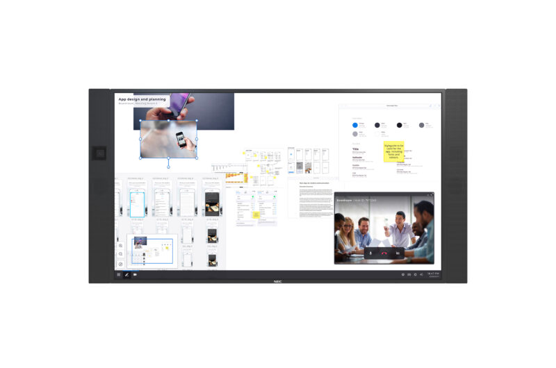 NEC InfinityBoard 2.0 Monitor PC 2,18 m (86") 3840 x 2160 Pixel 4K Ultra HD Touch screen Nero