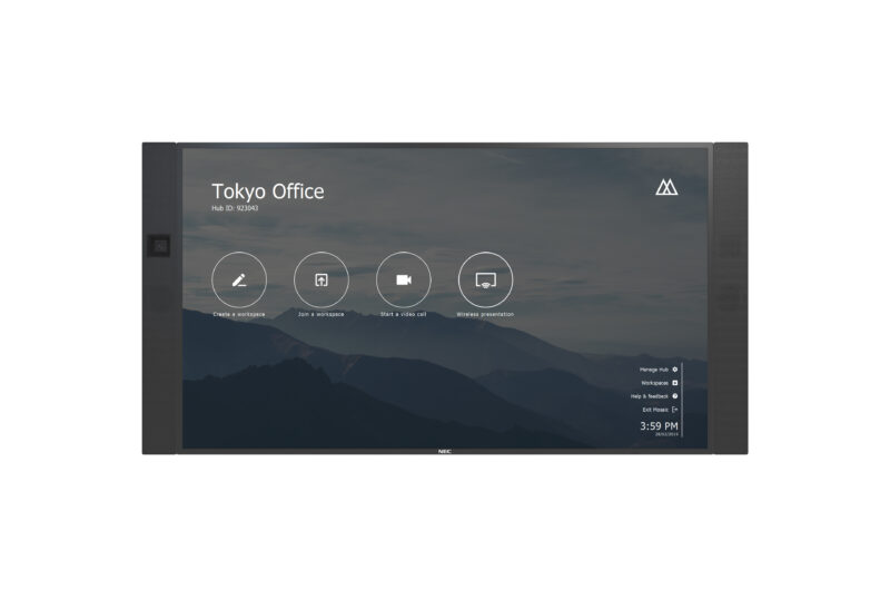 NEC InfinityBoard 2.0 Monitor PC 2,18 m (86") 3840 x 2160 Pixel 4K Ultra HD Touch screen Nero