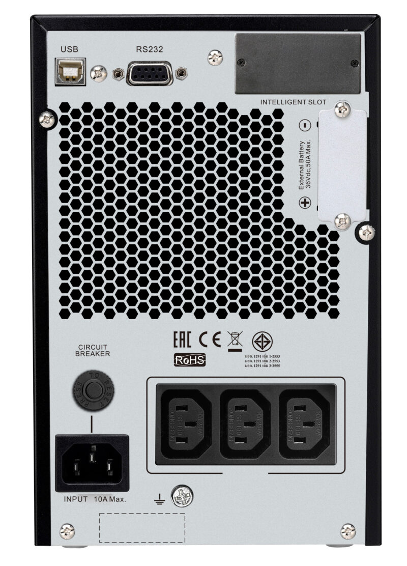 APC SRVPM1KIL gruppo di continuità (UPS) Doppia conversione (online) 1 kVA 800 W 3 presa(e) AC