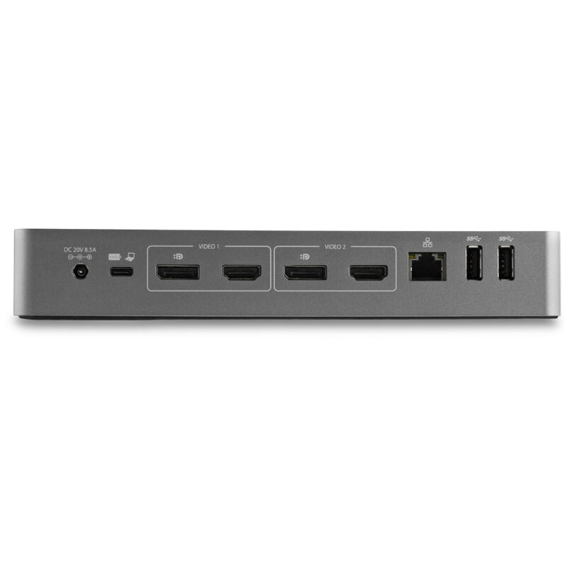 StarTech.com Docking station USB-C e USB-A - Docking station universale per portatili, doppio 4K DP e HDMI, 100W PD, Mac/Windows/Chrome OS, Hub 4x USB 5Gbps, GbE immagine gallery 5 StarTech.com Docking station USB-C e USB-A - Docking station universale per portatili, doppio 4K DP e HDMI, 100W PD, Mac/Windows/Chrome OS, Hub 4x USB 5Gbps, GbE