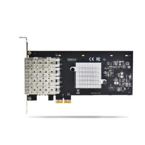 StarTech.com Scheda di rete SFP GbE a 4 porte, PCIe 2.0 x2 (compatibile x4, x8, x16), Controller Intel I350-AM4 4x 1GbE, 1000BASE rame/fibra ottica, NIC Gigabit Ethernet per desktop/server - Windows e Linux immagine gallery 5 StarTech.com Scheda di rete SFP GbE a 4 porte, PCIe 2.0 x2 (compatibile x4, x8, x16), Controller Intel I350-AM4 4x 1GbE, 1000BASE rame/fibra ottica, NIC Gigabit Ethernet per desktop/server - Windows e Linux