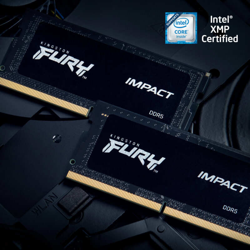 Kingston Technology FURY 32 GB 6000 MT/s DDR5 CL38 SODIMM (Kit da 2) Impact XMP immagine gallery 5 Kingston Technology FURY 32 GB 5600 MT/s DDR5 CL40 SODIMM Impact PnP