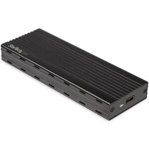 StarTech.com Encosure SSD da USB-C a M.2 NVMe 10 Gbps - Case esterna portatile e in alluminio M.2 NGFF PCIe - Lettura / scrittura 1 GB/s - Supporta 2230, 2242, 2260, 2280 - Compatibile TB3 - Mac e PC immagine principale StarTech.com Encosure SSD da USB-C a M.2 NVMe 10 Gbps - Case esterna portatile e in alluminio M.2 NGFF PCIe - Lettura / scrittura 1 GB/s - Supporta 2230, 2242, 2260, 2280 - Compatibile TB3 - Mac e PC
