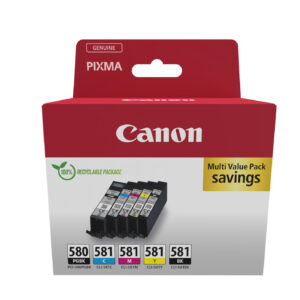 Canon 2078C007 cartuccia d'inchiostro 5 pz Originale Nero, Blu, Ciano, Magenta, Giallo