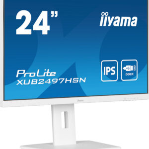 iiyama ProLite XUB2497HSN-W2 Monitor PC 60,5 cm (23.8") 1920 x 1080 Pixel Full HD LED Bianco immagine gallery 4 iiyama ProLite XUB2497HSN-W2 Monitor PC 60,5 cm (23.8") 1920 x 1080 Pixel Full HD LED Bianco