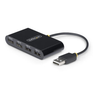 StarTech.com Hub USB 2.0 a 4 Porte, Splitter USB Portatile Alimentato da Bus; Protezione da Sovracorrente (OCP), Adattatore Multiporta USB 480Mb Portatile immagine principale StarTech.com Hub USB 2.0 a 4 Porte, Splitter USB Portatile Alimentato da Bus; Protezione da Sovracorrente (OCP), Adattatore Multiporta USB 480Mb Portatile