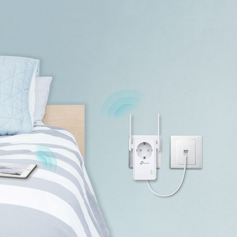 TP-Link TL-WA860RE adattatore di rete PowerLine 300 Mbit/s Collegamento ethernet LAN Wi-Fi Bianco 1 pz