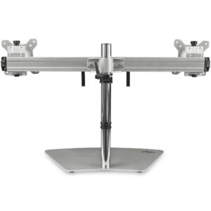 StarTech.com Supporto per due monitor - Orizzontale - Argento immagine gallery 2 StarTech.com Supporto per due monitor - Orizzontale - Argento