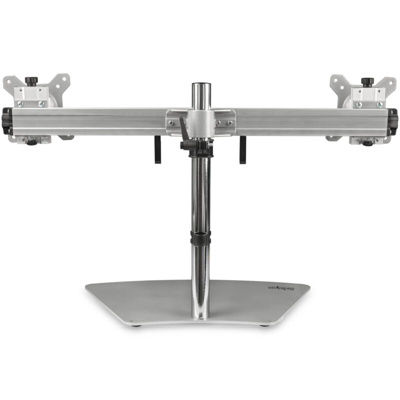 StarTech.com Supporto per due monitor - Orizzontale - Argento immagine gallery 2 StarTech.com Supporto per due monitor - Orizzontale - Argento