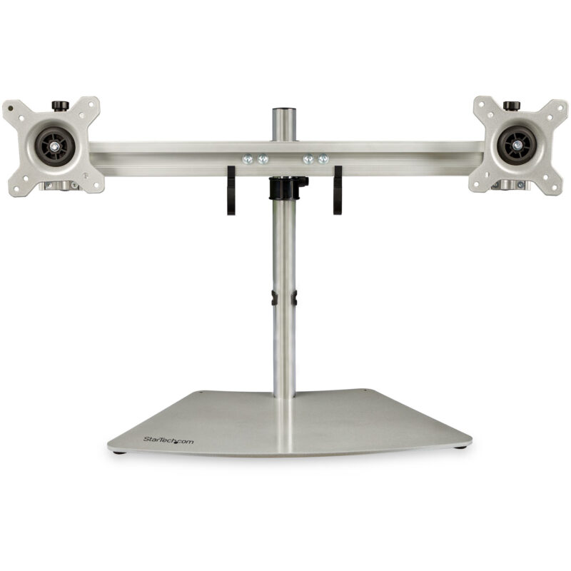 StarTech.com Supporto per due monitor - Orizzontale - Argento immagine principale StarTech.com Supporto per due monitor - Orizzontale - Argento