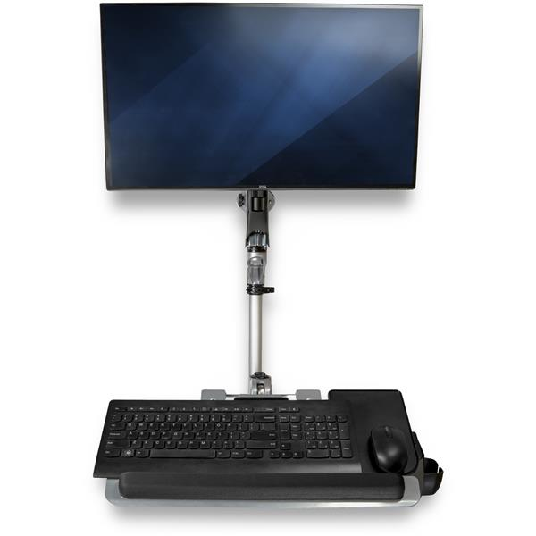 StarTech.com Postazione di lavoro con montaggio a parete - Scrivania articolata con braccio ergonomico per monitor regolabile in altezza e vassoio imbottito per tastiera - Display VESA da 34" - Supporto a muro pieghevole immagine gallery 5 StarTech.com Postazione di lavoro con montaggio a parete - Scrivania articolata con braccio ergonomico per monitor regolabile in altezza e vassoio imbottito per tastiera - Display VESA da 34" - Supporto a muro pieghevole