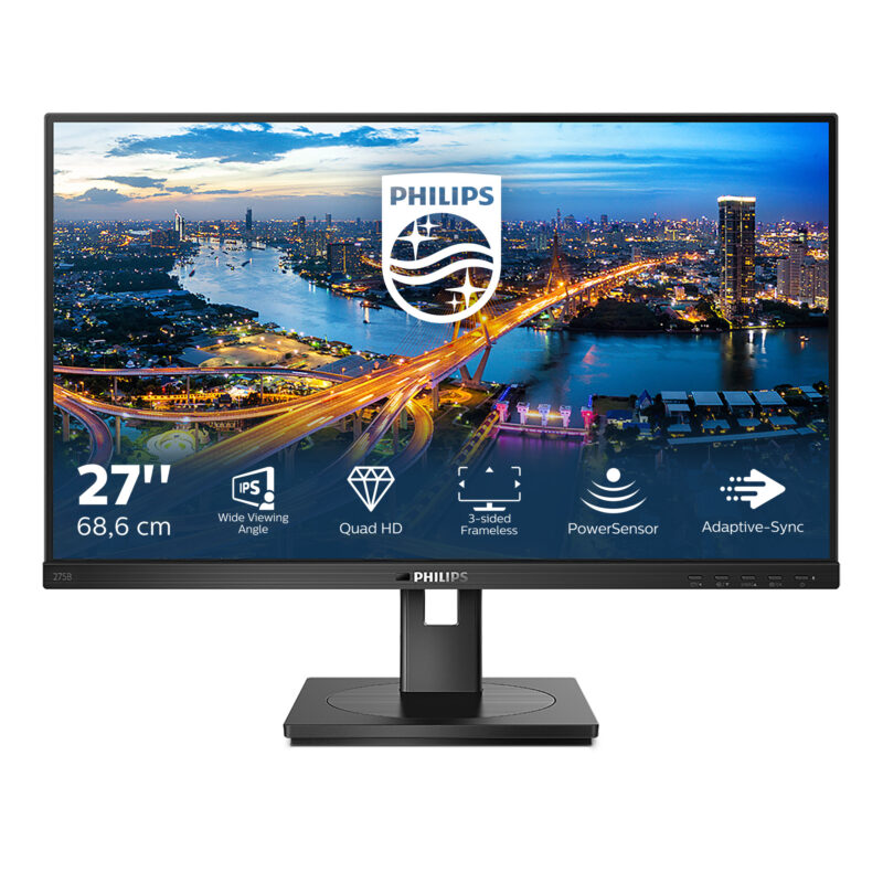 Philips B Line 275B1/00 LED display 68,6 cm (27") 2560 x 1440 Pixel 2K Ultra HD LCD Nero immagine principale Philips B Line 275B1/00 LED display 68,6 cm (27") 2560 x 1440 Pixel 2K Ultra HD LCD Nero