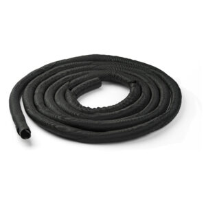 StarTech.com Guaina Coprifili per Gestione cavi da 4,6m - Avvolgicavo flessibile a spirale - Ø 1,0-1,5 - Guaina espandibile - Gestione dei cavi in poliestere/Protezione/Rivestimento - Organizzatore di cavi nero accorciabile