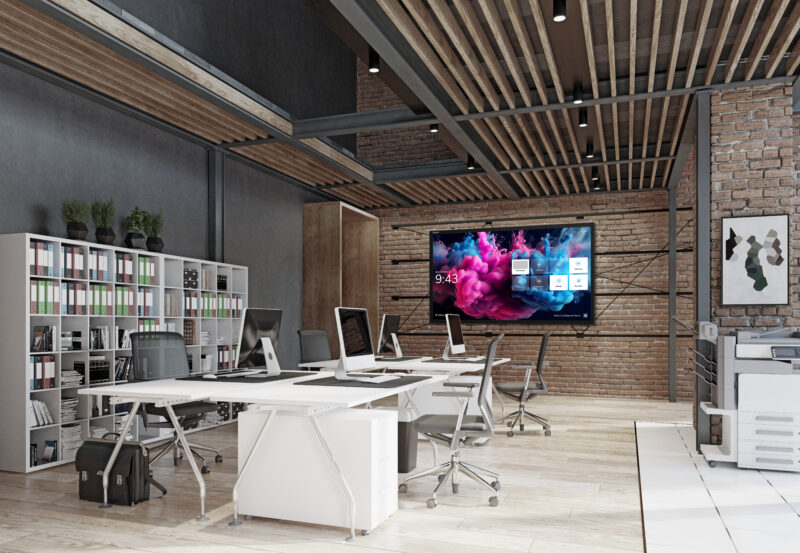 Avocor AVH-7520 lavagna interattiva 190,5 cm (75") 3840 x 2160 Pixel Touch screen Acciaio spazzolato