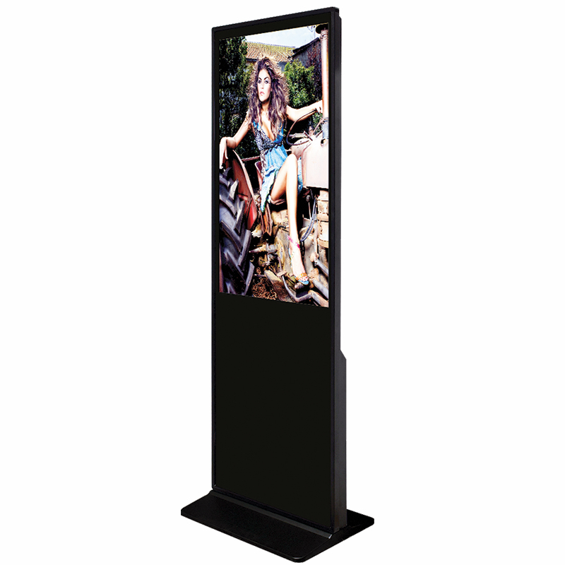 Smart Media KIO-49K visualizzatore di messaggi Design totem 124,5 cm (49") LCD 4K Ultra HD Nero Touch screen Processore integrato Windows 10 Pro