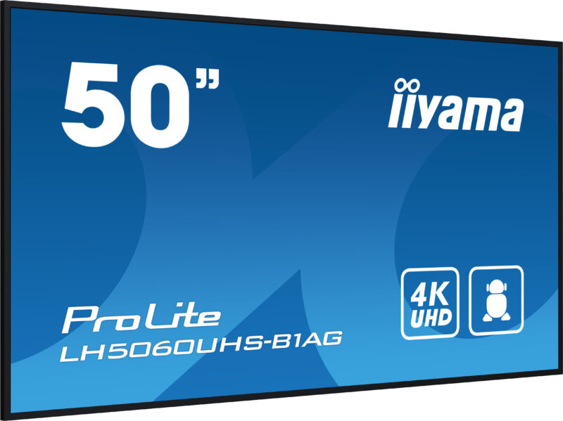 iiyama LH5060UHS-B1AG visualizzatore di messaggi Pannello A digitale 125,7 cm (49.5") LED Wi-Fi 500 cd/m² 4K Ultra HD Nero Processore integrato Android 11 24/7 immagine gallery 4 iiyama LH5060UHS-B1AG visualizzatore di messaggi Pannello A digitale 125,7 cm (49.5") LED Wi-Fi 500 cd/m² 4K Ultra HD Nero Processore integrato Android 11 24/7