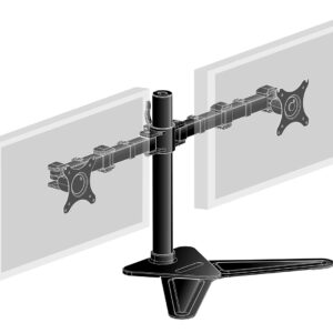 iiyama DS1002D-B1 Supporti a parete per TV 76,2 cm (30") Scrivania Nero