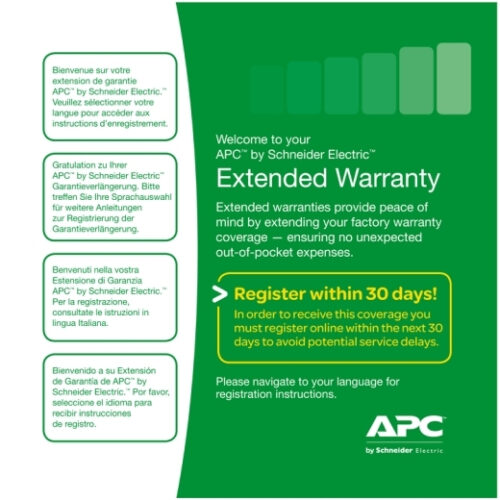 APC WBEXTWAR1YR-NB-02 estensione della garanzia 1 licenza/e 1 anno/i