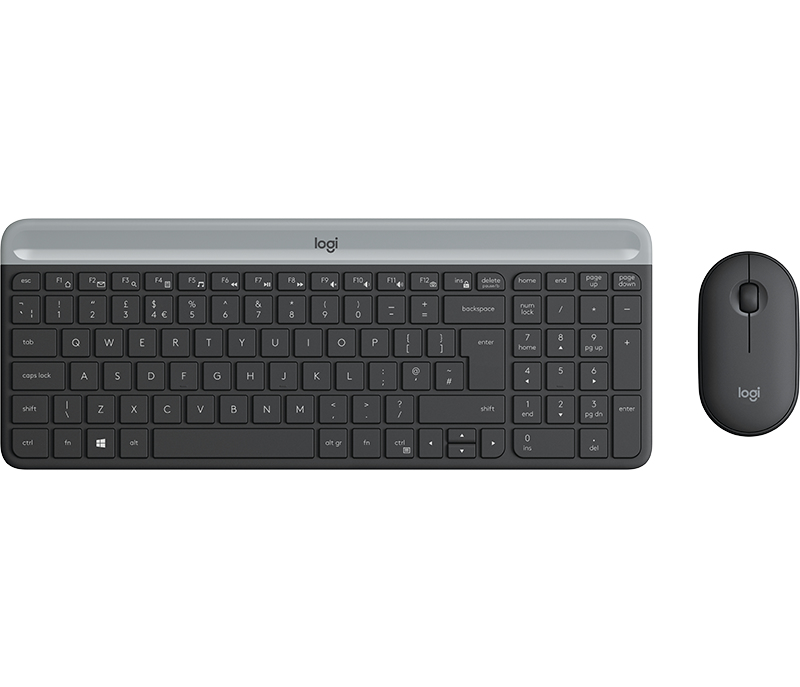 Logitech 920-009198 tastiera Mouse incluso Universale RF Wireless QWERTY Spagnolo Grafite