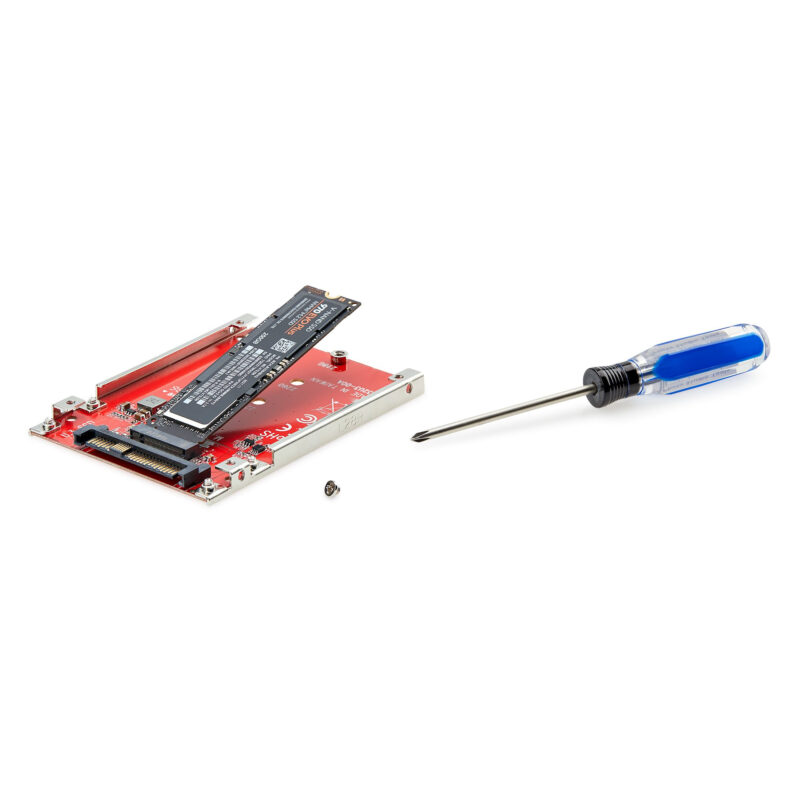StarTech.com Adattatore SSD M.2 a U.3, Per Unità M.2 PCIe NVMe, Adattatore/convertitore host PCIe M.2 a U.3 da 2,5" (SFF-TA-1001), conforme a TAA - Formato unità da 2,5" immagine gallery 4 StarTech.com Adattatore SSD M.2 a U.3, Per Unità M.2 PCIe NVMe, Adattatore/convertitore host PCIe M.2 a U.3 da 2,5" (SFF-TA-1001), conforme a TAA - Formato unità da 2,5"
