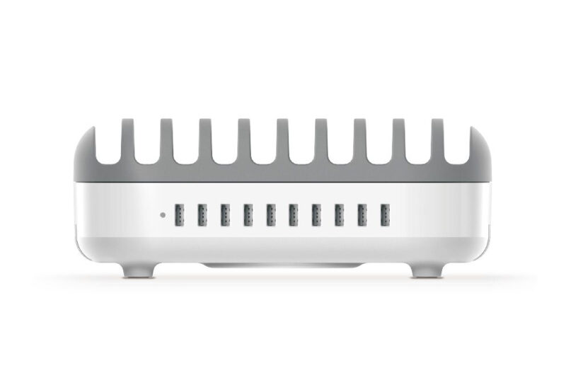 Compulocks 10PUSBDKS-UK organizzatore per stazioni di carica Libera installazione Grigio, Bianco