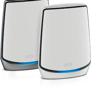 NETGEAR Orbi RBK852 AX6000 WiFi 6 Mesh System Banda tripla (2.4 GHz/5 GHz/5 GHz) Wi-Fi 6 (802.11ax) Grigio, Bianco 8 Interno