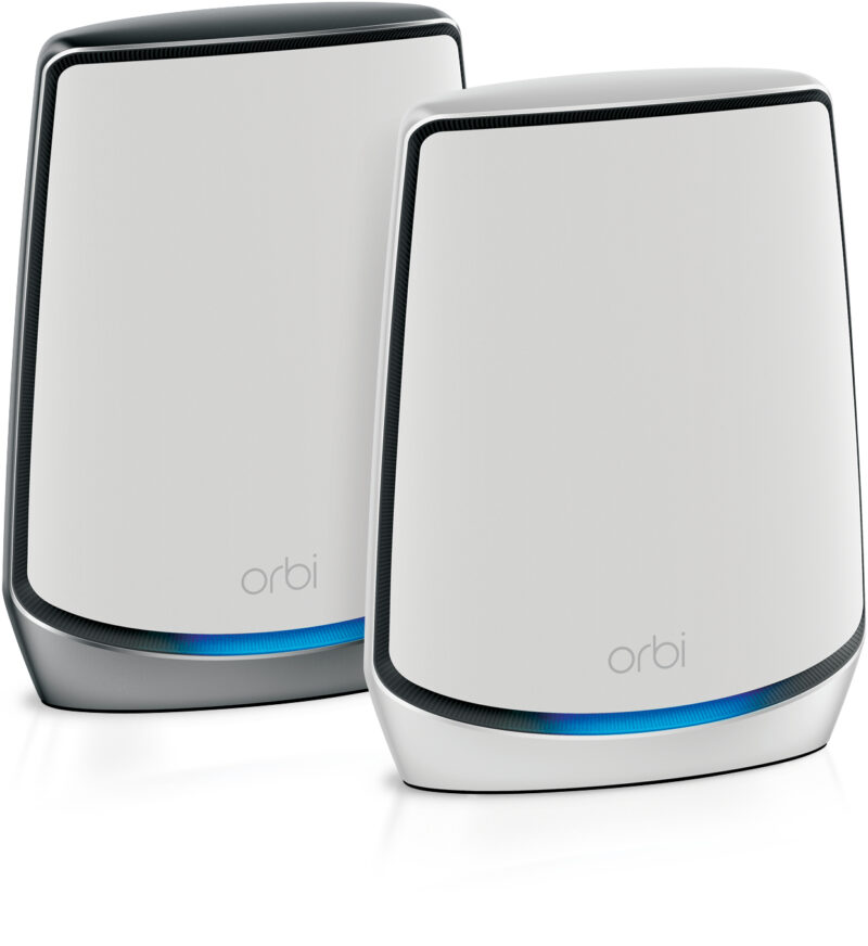 NETGEAR Orbi RBK852 AX6000 WiFi 6 Mesh System Banda tripla (2.4 GHz/5 GHz/5 GHz) Wi-Fi 6 (802.11ax) Grigio, Bianco 8 Interno
