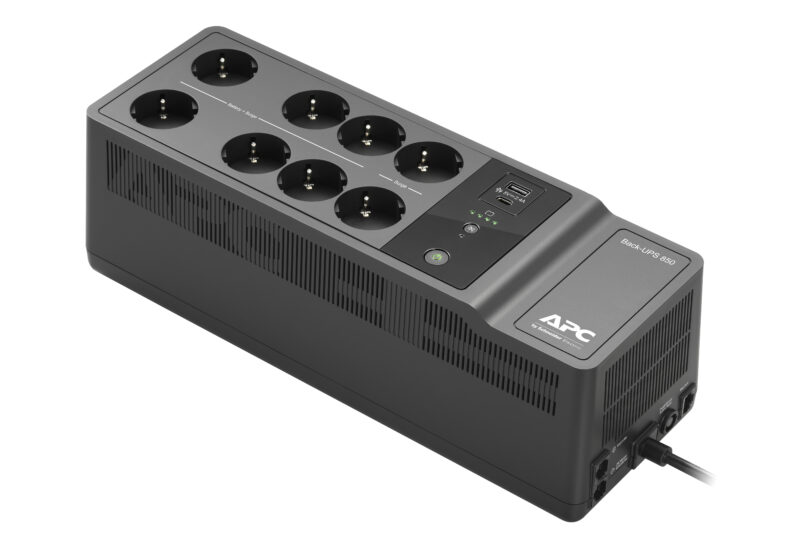 APC BE850G2-GR gruppo di continuità (UPS) Standby (Offline) 0,85 kVA 520 W 8 presa(e) AC immagine principale APC BE850G2-GR gruppo di continuità (UPS) Standby (Offline) 0,85 kVA 520 W 8 presa(e) AC