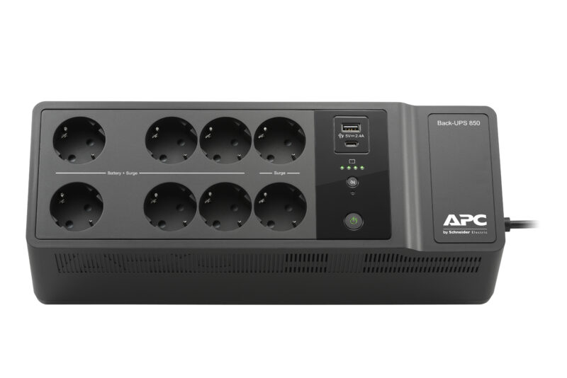 APC BE850G2-GR gruppo di continuità (UPS) Standby (Offline) 0,85 kVA 520 W 8 presa(e) AC immagine gallery 2 APC BE850G2-GR gruppo di continuità (UPS) Standby (Offline) 0,85 kVA 520 W 8 presa(e) AC