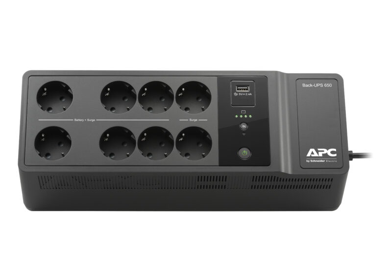 APC Back-UPS 650VA 230V 1 USB charging port - (Offline-) USV gruppo di continuità (UPS) Standby (Offline) 0,65 kVA 400 W 8 presa(e) AC immagine gallery 2 APC Back-UPS 650VA 230V 1 USB charging port - (Offline-) USV gruppo di continuità (UPS) Standby (Offline) 0,65 kVA 400 W 8 presa(e) AC
