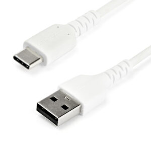 StarTech.com Cavo di Ricarica USB-A a USB-C da 2m - Resistente Cavetto USB-C di Ricarica Veloce e Sync da USB 2.0 a USB Type C 3A - Rivestimento in TPE e Fibra Aramidica M/M Bianco - Samsung S10, Ipad Pro, Pixel immagine principale StarTech.com Cavo di Ricarica USB-A a USB-C da 1m - Resistente cavetto USB-C di Ricarica Veloce e Sync da USB 2.0 a USB Type C 3A - Rivestimento in TPE e Fibra Aramidica M/M Bianco - Samsung S10, Ipad Pro, Pixel