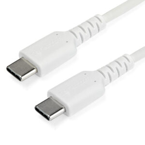 StarTech.com Cavo di Ricarica USB-C da 1m - Resistente Cavetto USB-C di Ricarica Veloce e Sync da USB 2.0 a USB Type C - Rivestimento in TPE e Fibra Aramidica M/M 60W Bianco, Samsung S10/S20/Ipad Pro/MS Surface immagine principale StarTech.com Cavo di Ricarica USB-C da 2m - Resistente Cavetto USB-C di Ricarica Veloce e Sync da USB 2.0 a USB Type C - Rivestimento in TPE e Fibra Aramidica M/M 60W Bianco, Samsung S10/S20/Ipad Pro/MS Surface