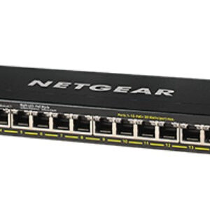 NETGEAR GS316PP Non gestito Gigabit Ethernet (10/100/1000) Supporto Power over Ethernet (PoE) Nero