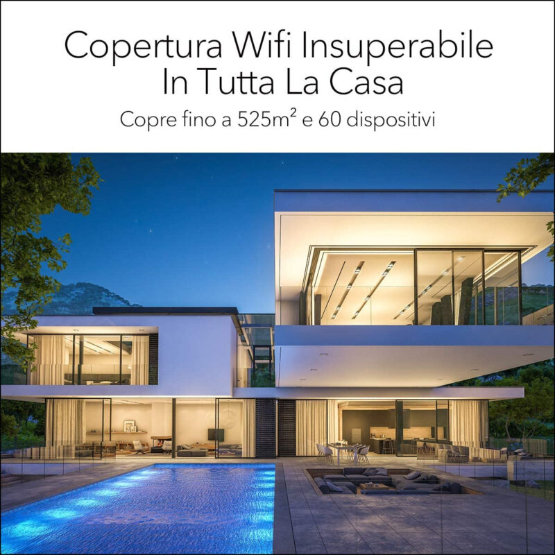 NETGEAR Orbi RBK853 AX6000 WiFi 6 Mesh System Banda tripla (2.4 GHz/5 GHz/5 GHz) Wi-Fi 6 (802.11ax) Grigio 4 Interno immagine gallery 8 NETGEAR Orbi RBK853 AX6000 WiFi 6 Mesh System Banda tripla (2.4 GHz/5 GHz/5 GHz) Wi-Fi 6 (802.11ax) Grigio 4 Interno