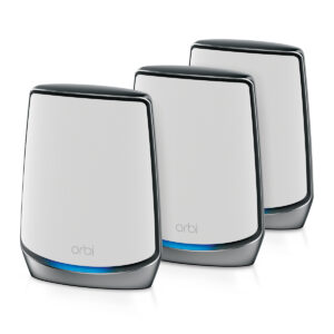 NETGEAR Orbi RBK853 AX6000 WiFi 6 Mesh System Banda tripla (2.4 GHz/5 GHz/5 GHz) Wi-Fi 6 (802.11ax) Grigio 4 Interno immagine principale NETGEAR Orbi RBK853 AX6000 WiFi 6 Mesh System Banda tripla (2.4 GHz/5 GHz/5 GHz) Wi-Fi 6 (802.11ax) Grigio 4 Interno