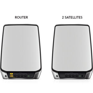 NETGEAR Orbi RBK853 AX6000 WiFi 6 Mesh System Banda tripla (2.4 GHz/5 GHz/5 GHz) Wi-Fi 6 (802.11ax) Grigio 4 Interno immagine gallery 3 NETGEAR Orbi RBK853 AX6000 WiFi 6 Mesh System Banda tripla (2.4 GHz/5 GHz/5 GHz) Wi-Fi 6 (802.11ax) Grigio 4 Interno
