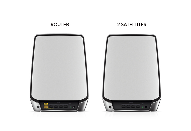 NETGEAR Orbi RBK853 AX6000 WiFi 6 Mesh System Banda tripla (2.4 GHz/5 GHz/5 GHz) Wi-Fi 6 (802.11ax) Grigio 4 Interno immagine gallery 3 NETGEAR Orbi RBK853 AX6000 WiFi 6 Mesh System Banda tripla (2.4 GHz/5 GHz/5 GHz) Wi-Fi 6 (802.11ax) Grigio 4 Interno
