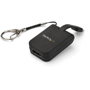 StarTech.com Adattatore compatto da USB C a HDMI - Convertitore video da USB Tipo-C a HDMI 4K 30Hz con portachiavi ad anello - USB-C DP Alt Mode a Monitor HDMI Dongle - Compatibile Thunderbolt 3 immagine principale StarTech.com Adattatore compatto da USB C a HDMI - Convertitore video da USB Tipo-C a HDMI 4K 30Hz con portachiavi ad anello - USB-C DP Alt Mode a Monitor HDMI Dongle - Compatibile Thunderbolt 3