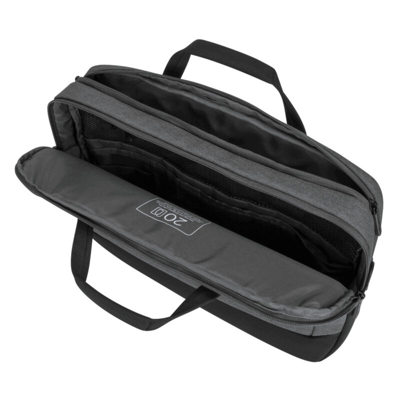 Targus CypressEco 39,6 cm (15.6") Valigetta ventiquattrore Nero, Grigio