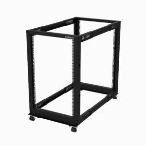StarTech.com Server Rack a 4 Montanti 18U Open Frame, Armadio Rack di Rete 19" con Ruote, piedini di livellamento/montaggio a pavimento, Quadro Rack Scorrevole/profondità regolabile per apparecchiature AV/Dati/IT immagine principale StarTech.com Server Rack a 4 Montanti 18U Open Frame, Armadio Rack di Rete 19" con Ruote, piedini di livellamento/montaggio a pavimento, Quadro Rack Scorrevole/profondità regolabile per apparecchiature AV/Dati/IT