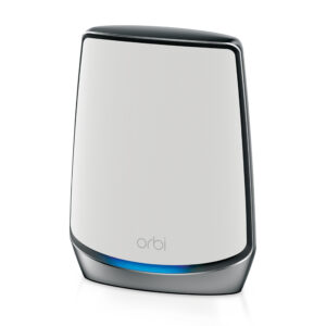 NETGEAR Orbi RBS850 AX6000 WiFi 6 Mesh Sattelite Banda tripla (2.4 GHz/5 GHz/5 GHz) Wi-Fi 6 (802.11ax) Grigio, Bianco 4 Interno